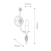 Belfry 1-Light Wall Light in Black
