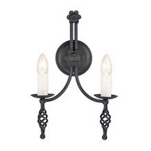 Belfry 2-Light Wall Light in Black