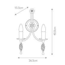 Belfry 2-Light Wall Light in Black