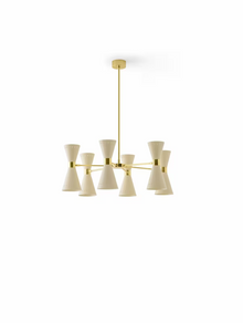 Megafono Ø79cm Pendant Chandelier in Gold