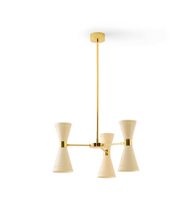 Megafono Ø53cm Pendant Chandelier in Gold