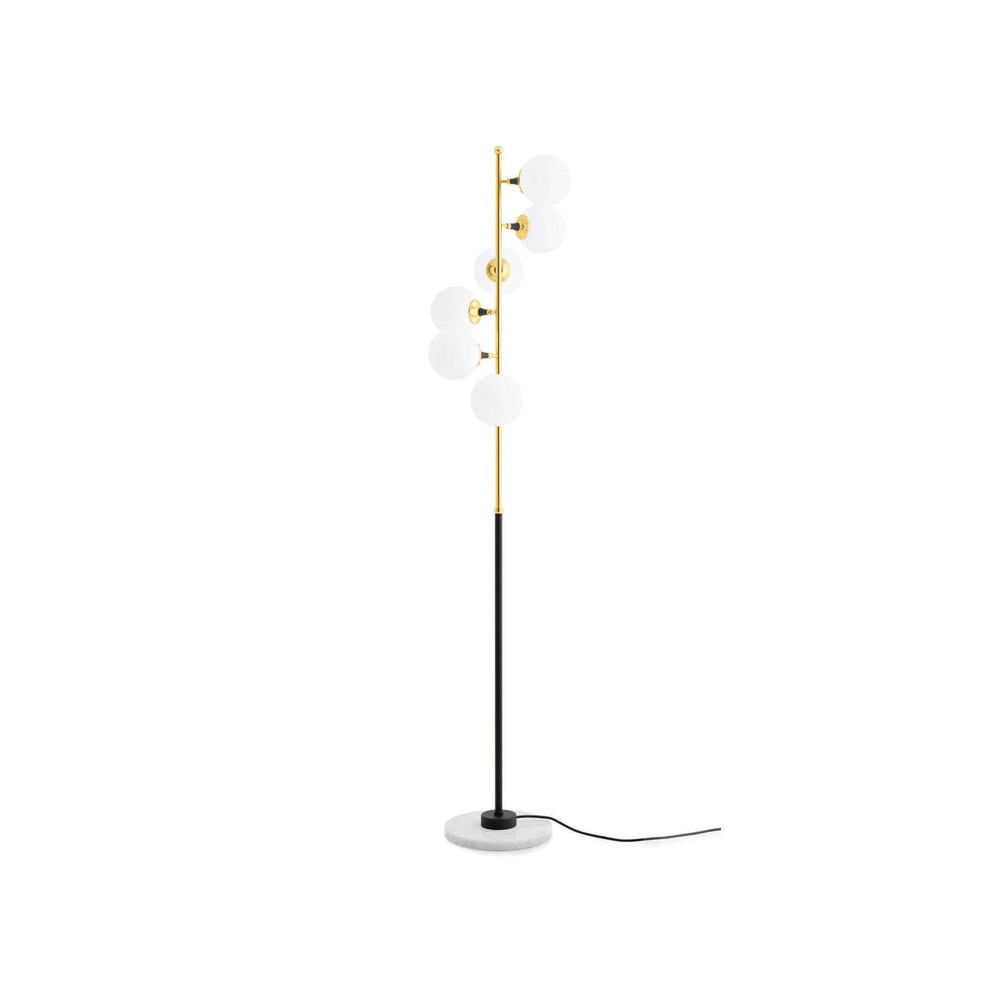 Galassia Floor Lamp in Gold & White