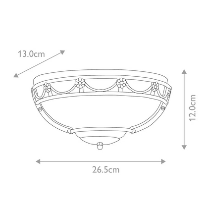 Carisbrooke 1-Light Wall Uplighter
