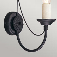 Carisbrooke 1-Light Wall Light in Black