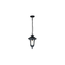 Chicago 1-Light Small Chain Lantern in Textured Black