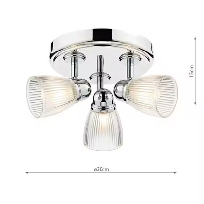 Cedric 3-Light Bathroom Spotlight