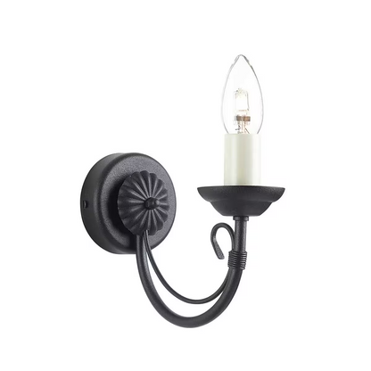 Chartwell 1-Light Wall Light in Black