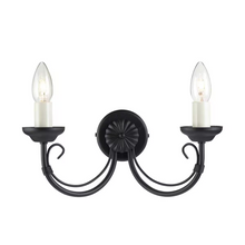 Chartwell 2-Light Wall Light in Black