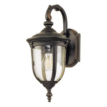 Cleveland Down 1-Light Wall Lantern in Weathered Bronze