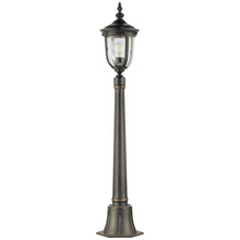 Cleveland 1-Light Small Pillar Lantern in Weathered Bronze