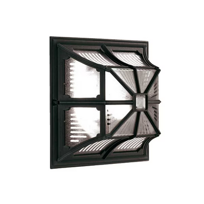 Chapel 1-Light Flush Lantern in Black
