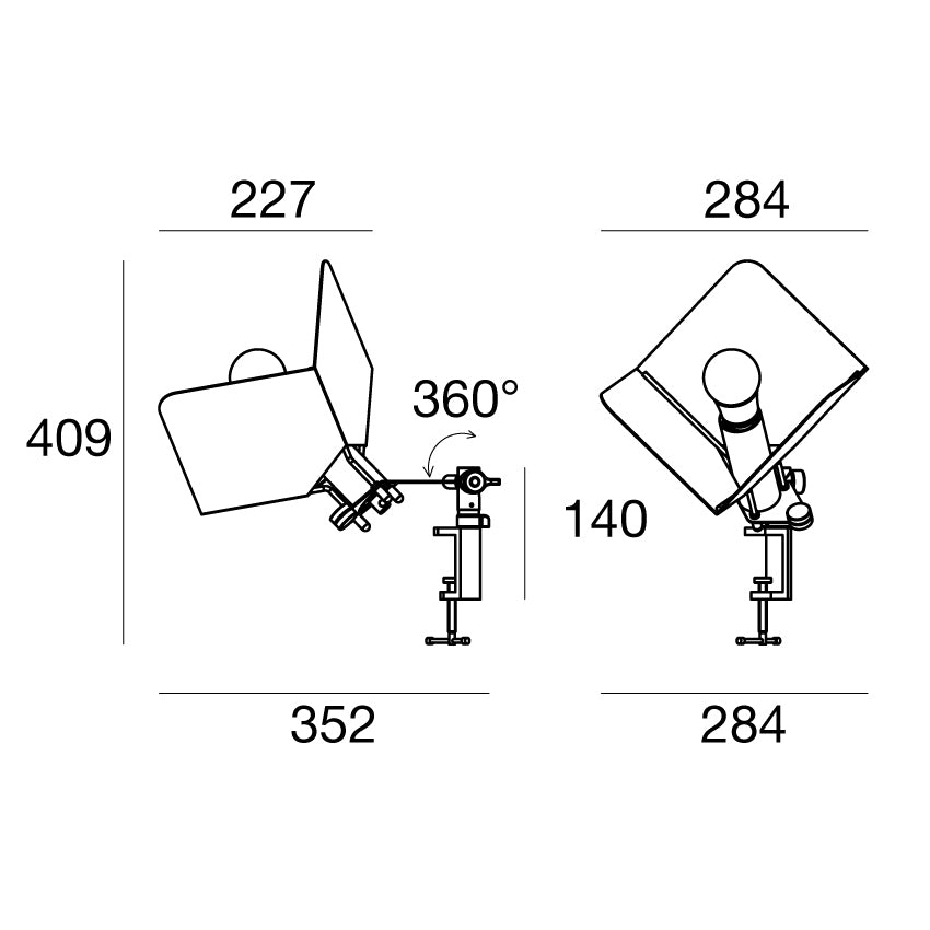 Stilnovo Triedro Clamp Lamp