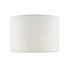 Ciara 33cm Linen Drum Shade in White