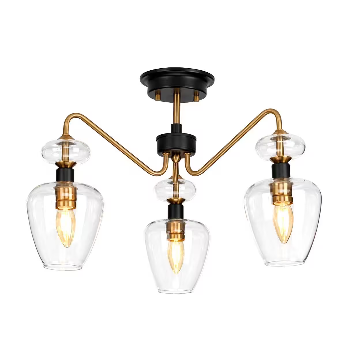 Armand 3-Light Semi Flush