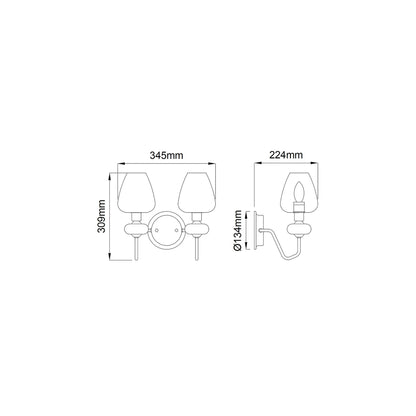 Armand 2-Light Wall Light