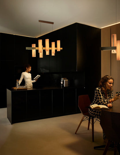 Black Note Keys LED Pendant
