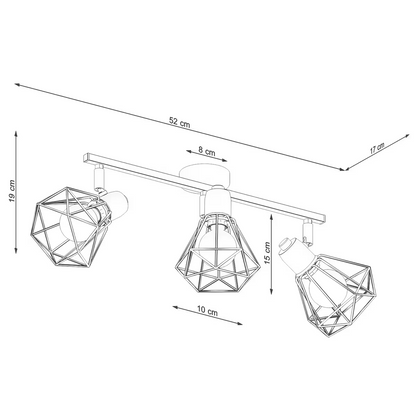 Artemis 3 Ceiling Light