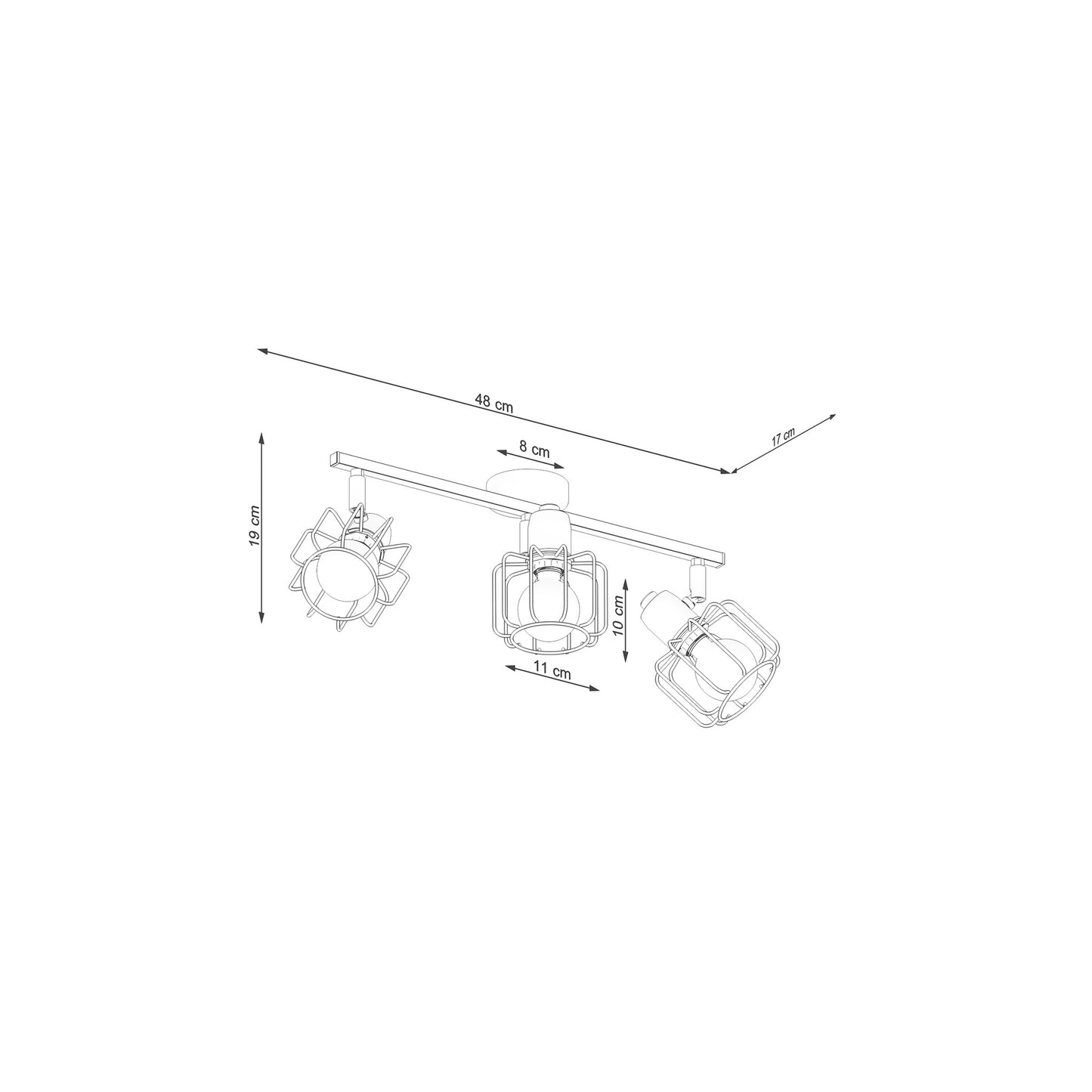 Belucia 3 Ceiling Light
