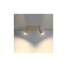 Berg 2 Ceiling Light in Natural Wood