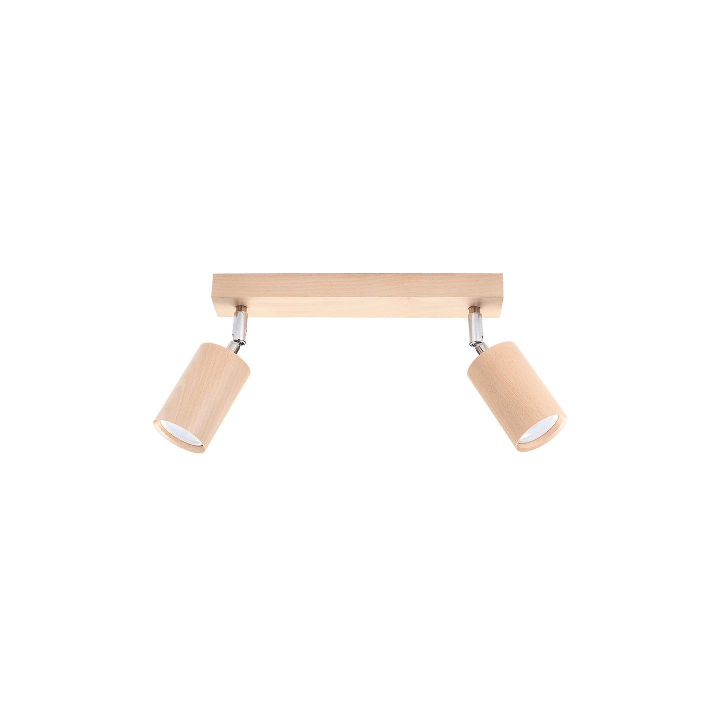 Berg 2 Ceiling Light in Natural Wood