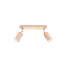 Berg 2 Ceiling Light in Natural Wood