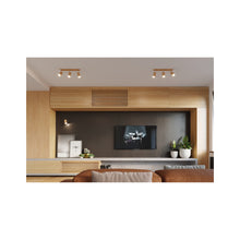 Berg 3 Ceiling Light in Natural Wood