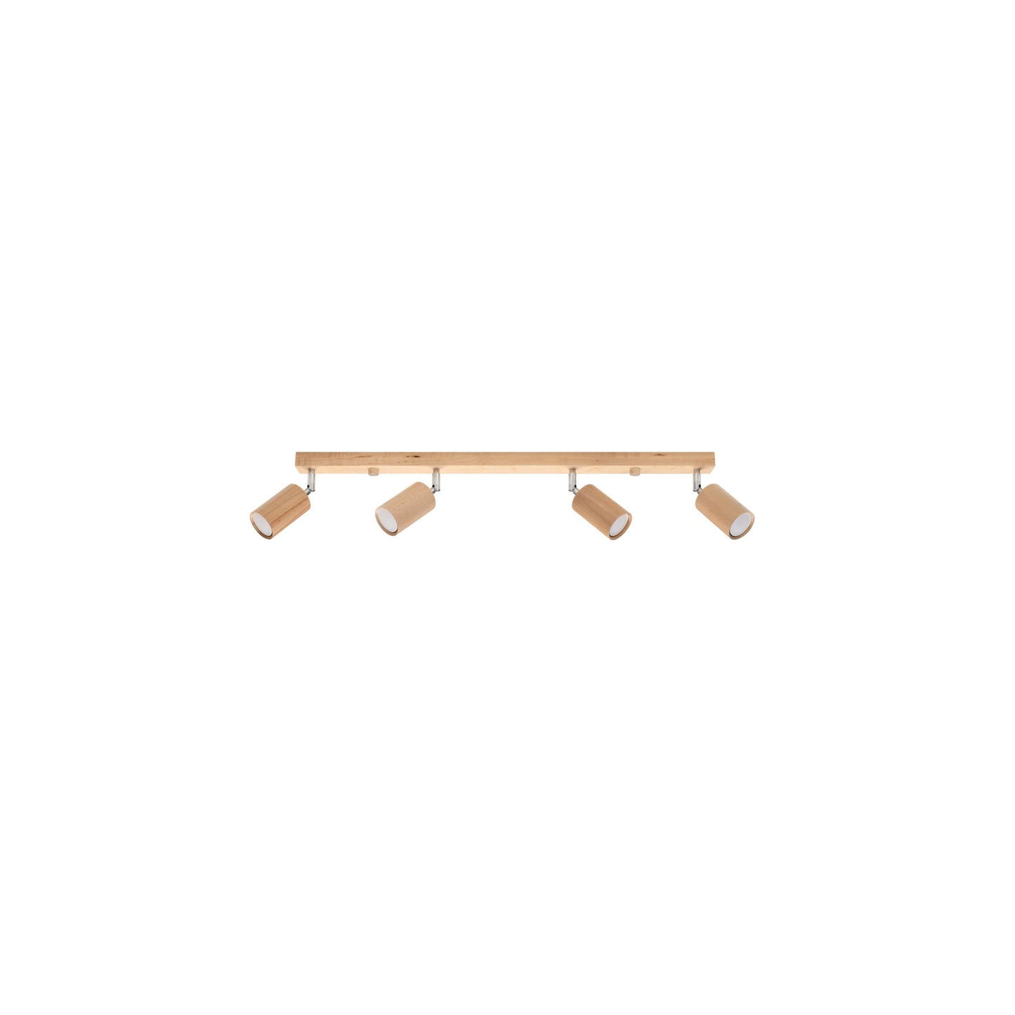 Berg 4 Ceiling Light in Natural Wood