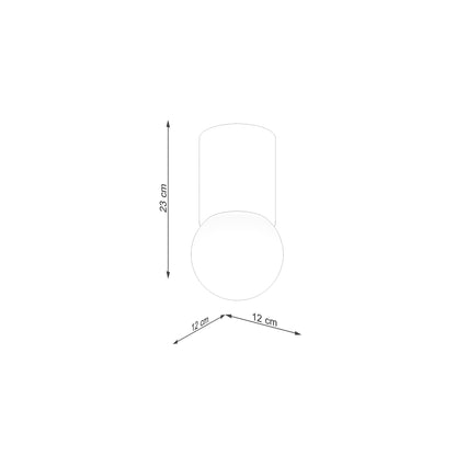 Boomo 12 Ceiling Light in Natural Wood