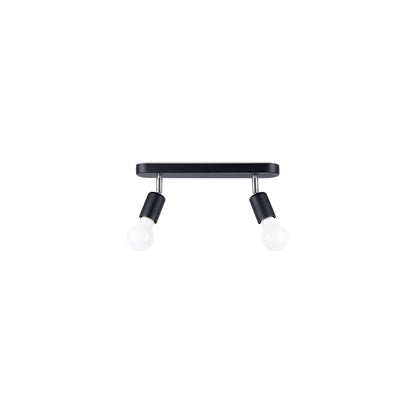 Fornes 2 Ceiling Light in Black