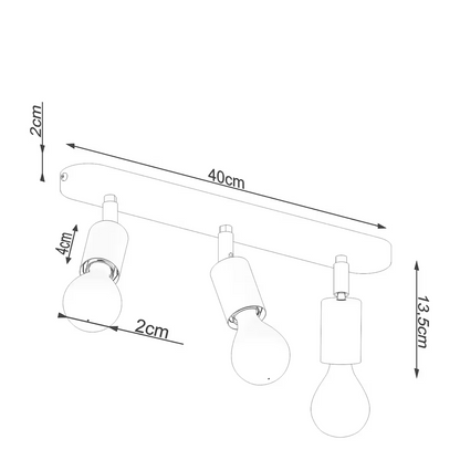 Fornes 3 Ceiling Light