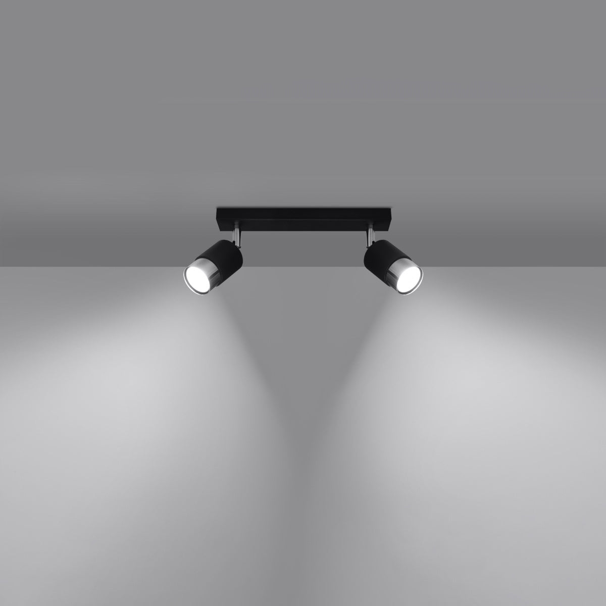 Sollux Nero Surface Ceiling Spotlight
