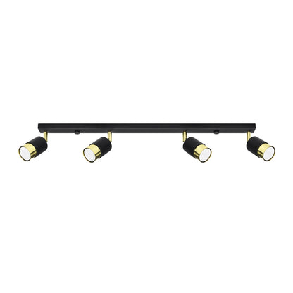 Sollux Nero Four-Light Ceiling Spotlight