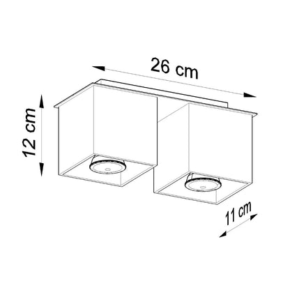 Sollux Quad Surface Ceiling Light