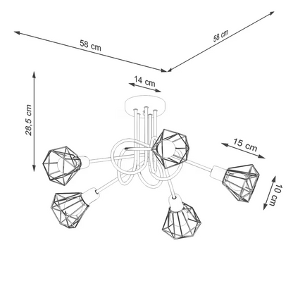 Artemis 5S Chandelier
