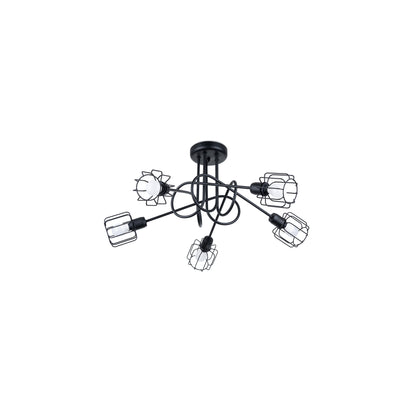 Beluci 5S Chandelier in Black