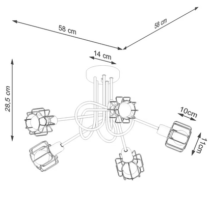 Beluci 5S Chandelier