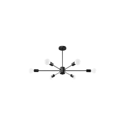 Lango 6 Chandelier in Black