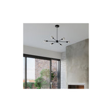 Lango 6 Chandelier in Black