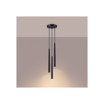 Bliss 3P Pendant in Black