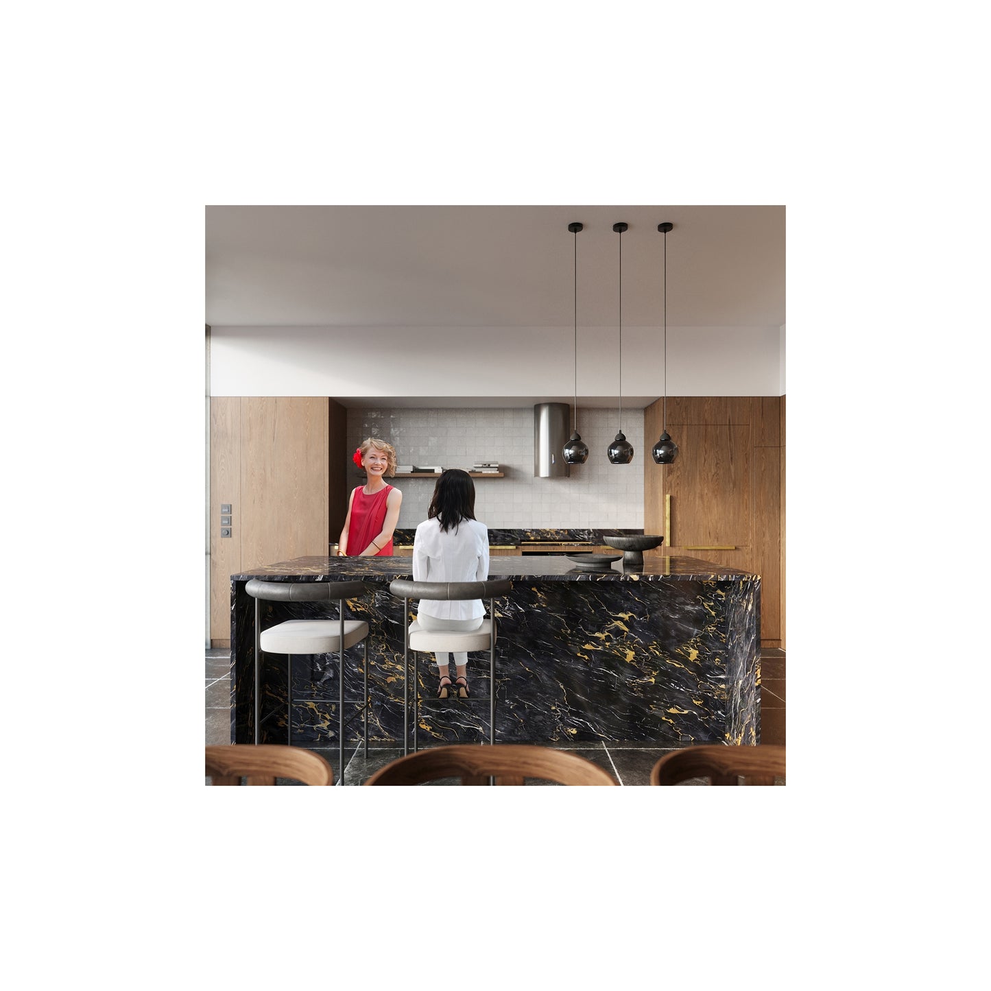 Alino 1 Pendant in Black