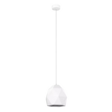 Mint Ceramic Pendant in White