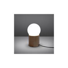 Boomo Table Lamp in Natural Wood