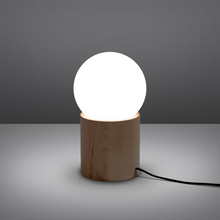 Boomo Table Lamp in Natural Wood