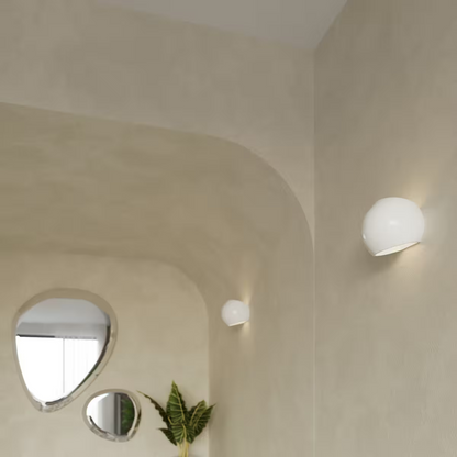 Globe Varnished Wall Light