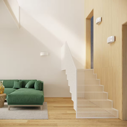 Pontius Varnished Wall Light in White Gloss