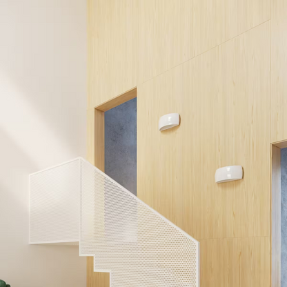 Pontius Varnished Wall Light in White Gloss