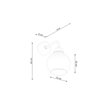Alino 1 Wall Light in Black