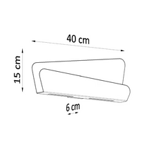 Bascia Wall Light in White
