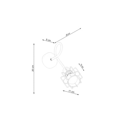 Beluci 1S Wall Light in Black