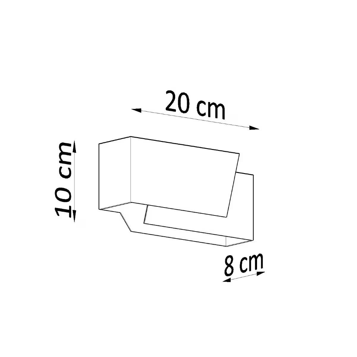 Piegare Wall Light in White